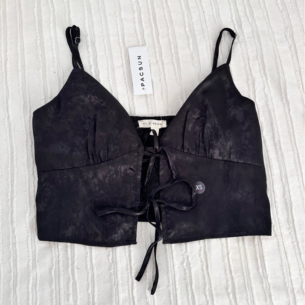 NWT PacSun LA Hearts Tie Front Cami Tank Top Size XS - Picture 5 of 8